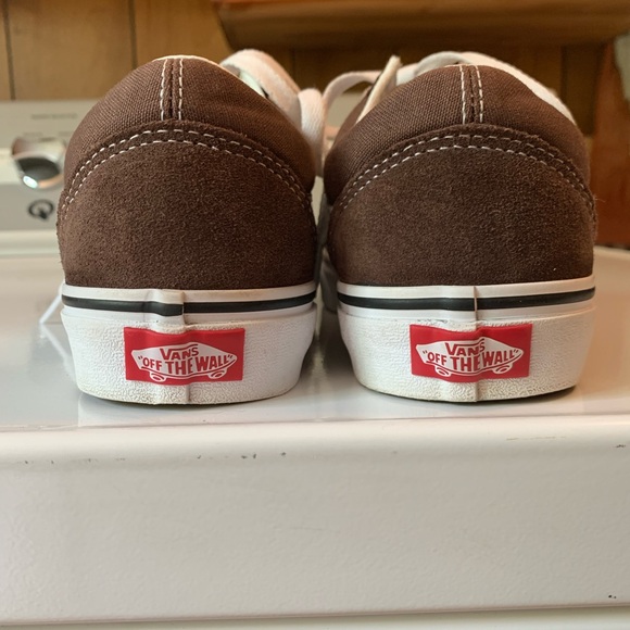 COPY - Vans Brown and White Old Skool Sneakers - Picture 4 of 8